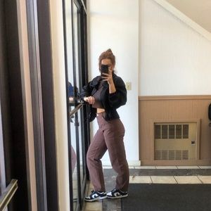 Aritzia Wilfred free off gray purple cargo pants